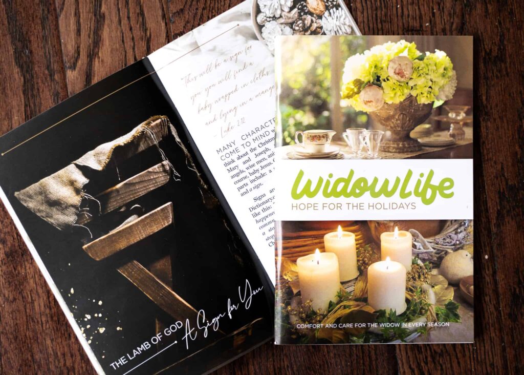 Widow life magazine cover - Hope For the Holidays
